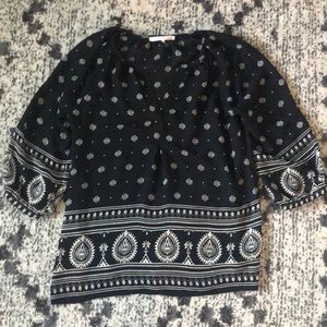 Violet & Clare black & white blouse - like new - S